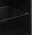 Casa si Gradina - Mobilier - Comode si corpuri - Comode - Sifonieri pentru TV montate pe perete 2 pcs Stejar Negru - Infinity.ro