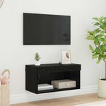 Casa si Gradina - Mobilier - Comode si corpuri - Comode - Cabinet TV Pe perete Stejar Negru 60 x 30 x 30 cm Lemn compozit - Infinity.ro