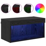 Casa si Gradina - Mobilier - Comode si corpuri - Comode - Cabinet TV Pe perete Stejar Negru 60 x 30 x 30 cm Lemn compozit - Infinity.ro