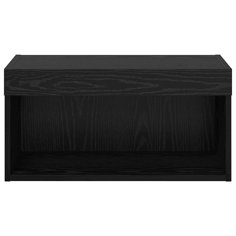 Casa si Gradina - Mobilier - Comode si corpuri - Comode - Cabinet TV Pe perete Stejar Negru 60 x 30 x 30 cm Lemn compozit - Infinity.ro