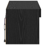 Casa si Gradina - Mobilier - Comode si corpuri - Comode - Cabinet TV Pe perete Stejar Negru 60 x 30 x 30 cm Lemn compozit - Infinity.ro