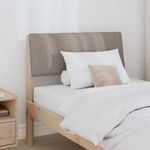 Casa si Gradina - Mobilier - Paturi si accesorii - Accesorii paturi - Tablie de pat tapitata Gri taupe 80 cm Lemn de pin masiv - Infinity.ro