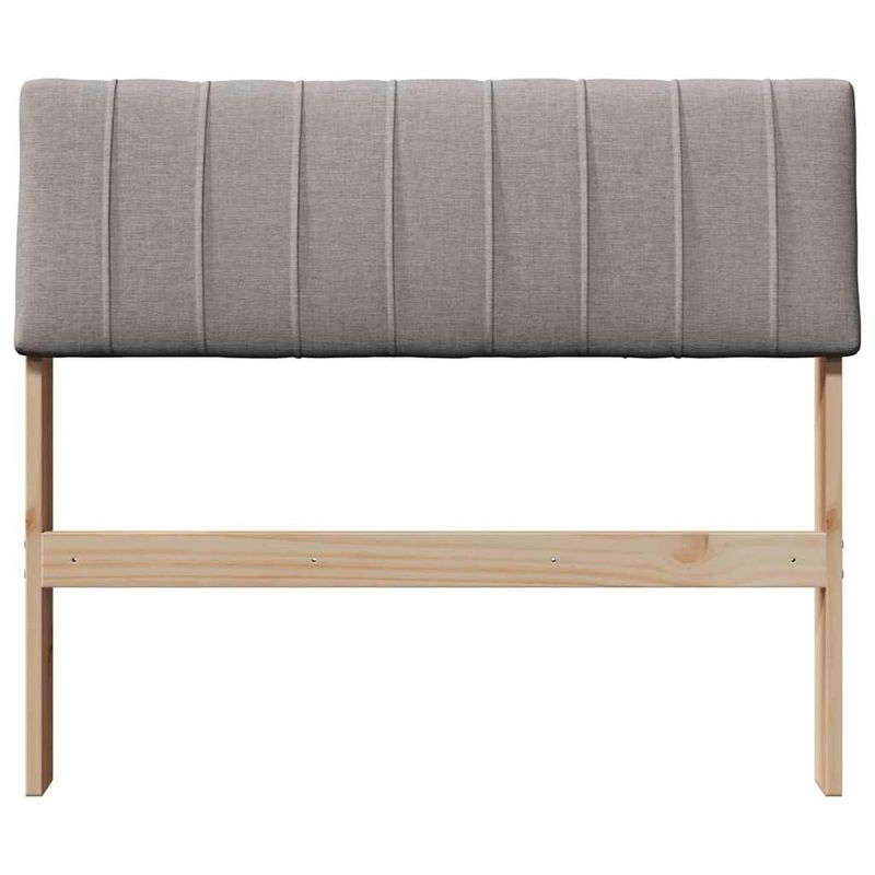 Casa si Gradina - Mobilier - Paturi si accesorii - Accesorii paturi - Tablie de pat tapitata Gri taupe 80 cm Lemn de pin masiv - Infinity.ro