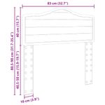 Casa si Gradina - Mobilier - Paturi si accesorii - Accesorii paturi - Tablie de pat cu aripioare verde inchis 183x23x78/88 cm catifea - Infinity.ro