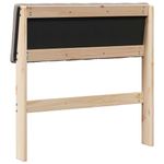 Casa si Gradina - Mobilier - Paturi si accesorii - Accesorii paturi - Tablie de pat tapitata Gri taupe 80 cm Lemn de pin masiv - Infinity.ro