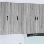 Casa si Gradina - Mobilier - Comode si corpuri - Corpuri bucatarie - Dulap de bucatarie Gri Sonoma 40 x 31 x 100 cm Lemn compozit - Infinity.ro