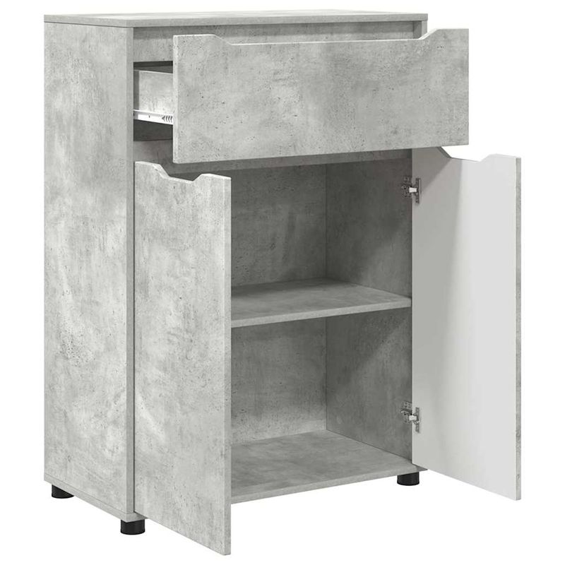 Casa si Gradina - Mobilier - Mobilier baie - Corpuri baie - Dulap de Baie Gri din beton 72,5 x 36,5 x 100 cm Lemn compozit - Infinity.ro