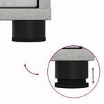 Casa si Gradina - Mobilier - Mobilier baie - Corpuri baie - Dulap de Baie Gri din beton 72,5 x 36,5 x 100 cm Lemn compozit - Infinity.ro