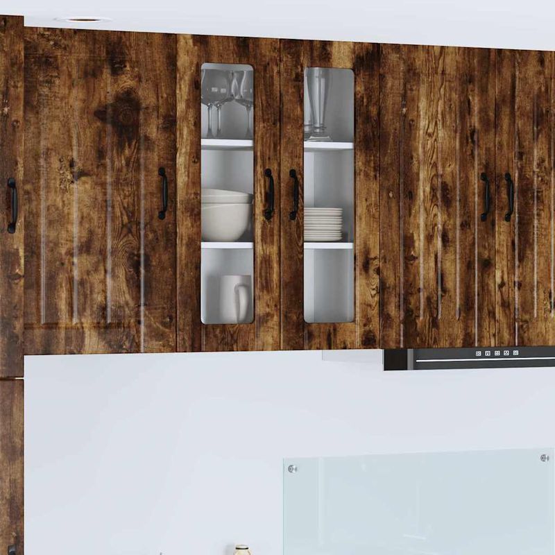 Casa si Gradina - Mobilier - Comode si corpuri - Corpuri bucatarie - Dulap de bucatarie Stejar fumuriu 60 x 31 x 80 cm Lemn compozit - Infinity.ro