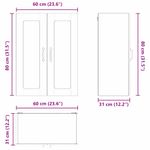 Casa si Gradina - Mobilier - Comode si corpuri - Corpuri bucatarie - Dulap de bucatarie Stejar fumuriu 60 x 31 x 80 cm Lemn compozit - Infinity.ro