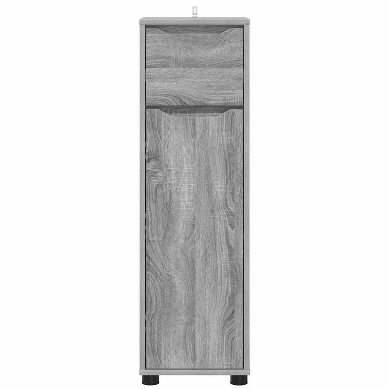 Casa si Gradina - Mobilier - Mobilier baie - Corpuri baie - Dulap de Baie Gri Sonoma 30,5 x 30 x 101 cm Lemn compozit - Infinity.ro