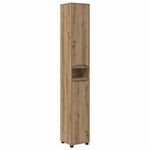 Casa si Gradina - Mobilier - Mobilier baie - Corpuri baie - Dulap de Baie Stejar Artizanal 30,5 x 30 x 195 cm Lemn compozit - Infinity.ro