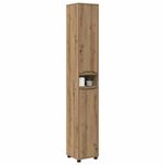 Casa si Gradina - Mobilier - Mobilier baie - Corpuri baie - Dulap de Baie Stejar Artizanal 30,5 x 30 x 195 cm Lemn compozit - Infinity.ro