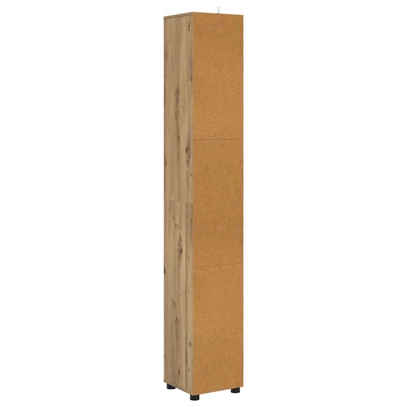 Casa si Gradina - Mobilier - Mobilier baie - Corpuri baie - Dulap de Baie Stejar Artizanal 30,5 x 30 x 195 cm Lemn compozit - Infinity.ro