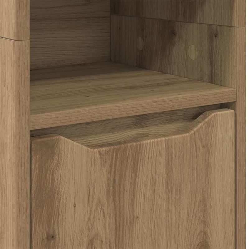 Casa si Gradina - Mobilier - Mobilier baie - Corpuri baie - Dulap de Baie Stejar Artizanal 30,5 x 30 x 195 cm Lemn compozit - Infinity.ro