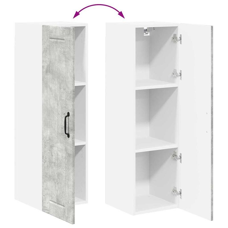 Casa si Gradina - Mobilier - Comode si corpuri - Corpuri bucatarie - Dulap de bucatarie Gri din beton 30 x 31 x 100 cm Lemn compozit - Infinity.ro