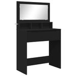 Casa si Gradina - Mobilier - Comode si corpuri - Masute de toaleta - Mese de toaleta pentru dormitor Negru 80 x 39,6 x 135 cm - Infinity.ro