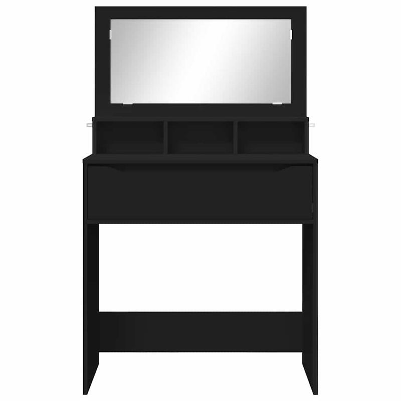 Casa si Gradina - Mobilier - Comode si corpuri - Masute de toaleta - Mese de toaleta pentru dormitor Negru 80 x 39,6 x 135 cm - Infinity.ro