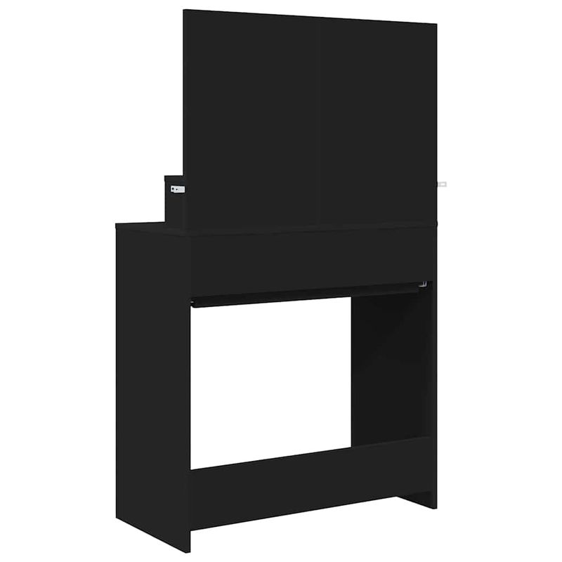 Casa si Gradina - Mobilier - Comode si corpuri - Masute de toaleta - Mese de toaleta pentru dormitor Negru 80 x 39,6 x 135 cm - Infinity.ro