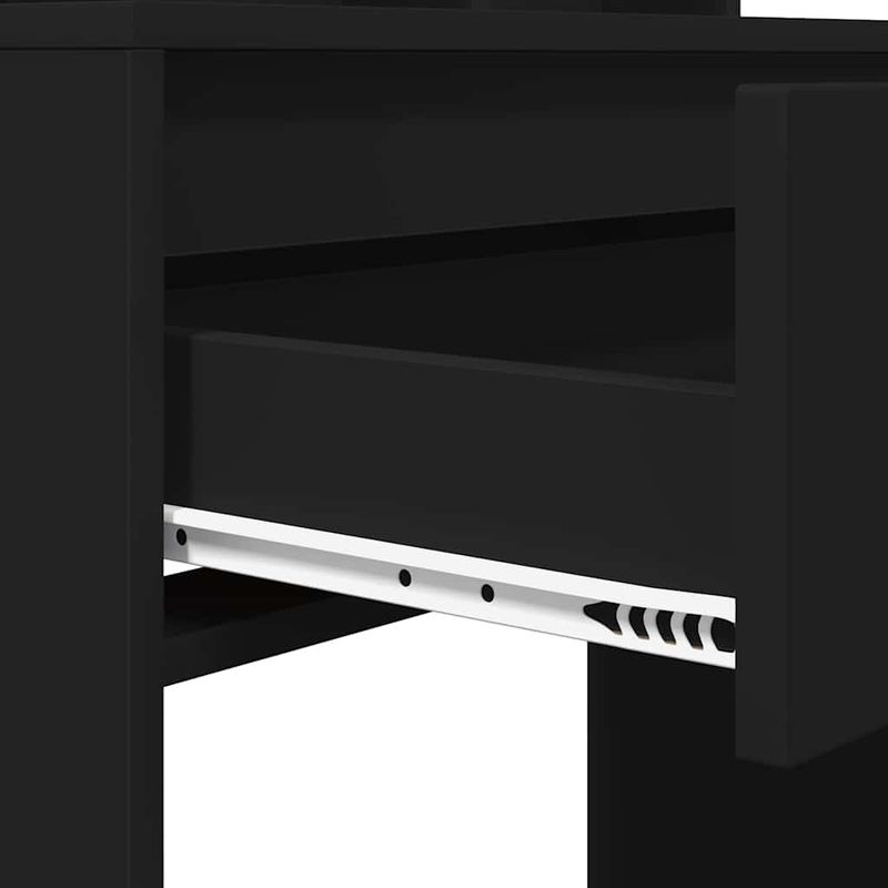 Casa si Gradina - Mobilier - Comode si corpuri - Masute de toaleta - Mese de toaleta pentru dormitor Negru 80 x 39,6 x 135 cm - Infinity.ro
