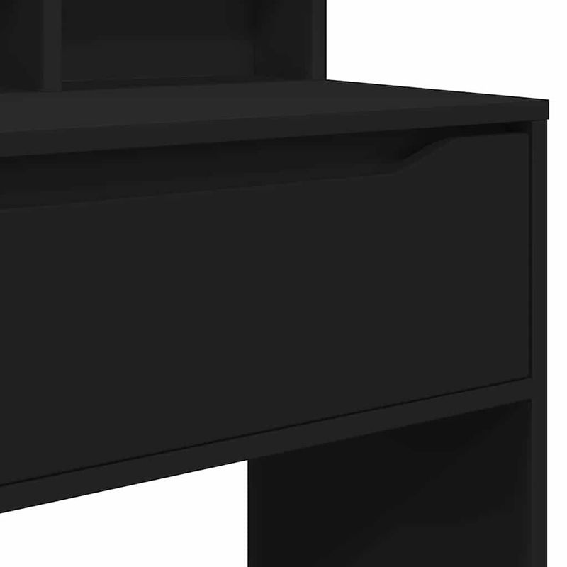 Casa si Gradina - Mobilier - Comode si corpuri - Masute de toaleta - Mese de toaleta pentru dormitor Negru 80 x 39,6 x 135 cm - Infinity.ro