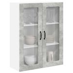 Casa si Gradina - Mobilier - Comode si corpuri - Corpuri bucatarie - Dulap suspendat de bucatarie Gri din beton 80 x 31 x 100 cm - Infinity.ro