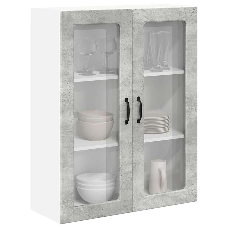 Casa si Gradina - Mobilier - Comode si corpuri - Corpuri bucatarie - Dulap suspendat de bucatarie Gri din beton 80 x 31 x 100 cm - Infinity.ro