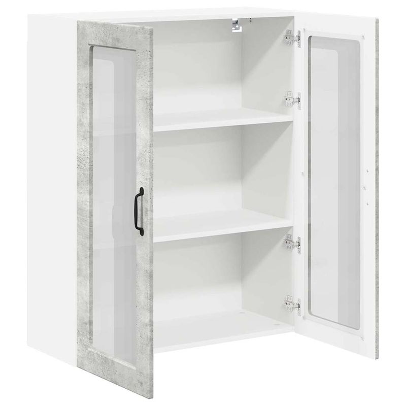 Casa si Gradina - Mobilier - Comode si corpuri - Corpuri bucatarie - Dulap suspendat de bucatarie Gri din beton 80 x 31 x 100 cm - Infinity.ro