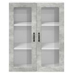 Casa si Gradina - Mobilier - Comode si corpuri - Corpuri bucatarie - Dulap suspendat de bucatarie Gri din beton 80 x 31 x 100 cm - Infinity.ro