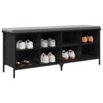 Casa si Gradina - Mobilier - Organizare si depozitare - Organizator incaltaminte - Dulap pentru pantofi cu raft Stejar Negru 131 x 35 x 50 cm - Infinity.ro