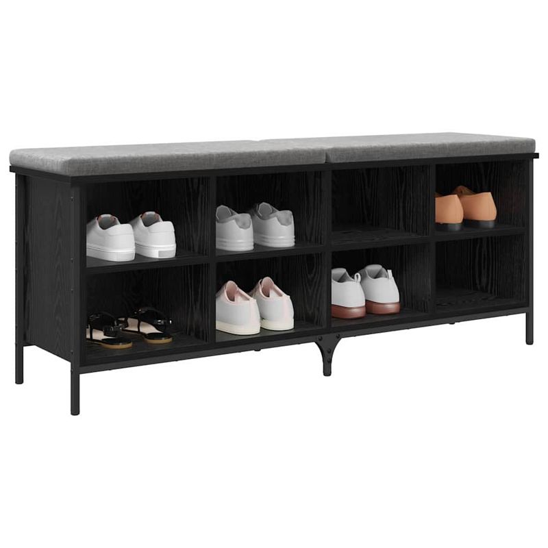 Casa si Gradina - Mobilier - Organizare si depozitare - Organizator incaltaminte - Dulap pentru pantofi cu raft Stejar Negru 131 x 35 x 50 cm - Infinity.ro