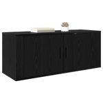 Casa si Gradina - Mobilier - Comode si corpuri - Comode - Dulap TV montat pe perete Stejar Negru 100 x 34,5 x 40 cm - Infinity.ro