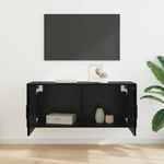 Casa si Gradina - Mobilier - Comode si corpuri - Comode - Dulap TV montat pe perete Stejar Negru 100 x 34,5 x 40 cm - Infinity.ro