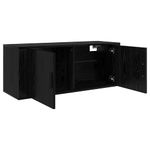 Casa si Gradina - Mobilier - Comode si corpuri - Comode - Dulap TV montat pe perete Stejar Negru 100 x 34,5 x 40 cm - Infinity.ro