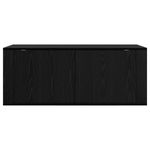 Casa si Gradina - Mobilier - Comode si corpuri - Comode - Dulap TV montat pe perete Stejar Negru 100 x 34,5 x 40 cm - Infinity.ro