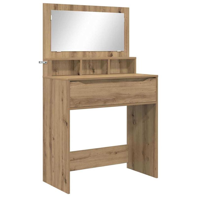 Casa si Gradina - Mobilier - Comode si corpuri - Masute de toaleta - Mese de toaleta pentru dormitor cu sertar Stejar Artizanal - Infinity.ro