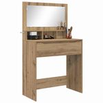 Casa si Gradina - Mobilier - Comode si corpuri - Masute de toaleta - Mese de toaleta pentru dormitor cu sertar Stejar Artizanal - Infinity.ro