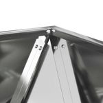 Casa si Gradina - Gradinarit si plante - Plante si ghivece - Ghivece si suporturi - Jardiniera Argintiu 50 x 50 x 50 cm Otel Galvanizat - Infinity.ro