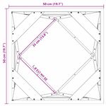 Casa si Gradina - Gradinarit si plante - Plante si ghivece - Ghivece si suporturi - Jardiniera Argintiu 50 x 50 x 50 cm Otel Galvanizat - Infinity.ro