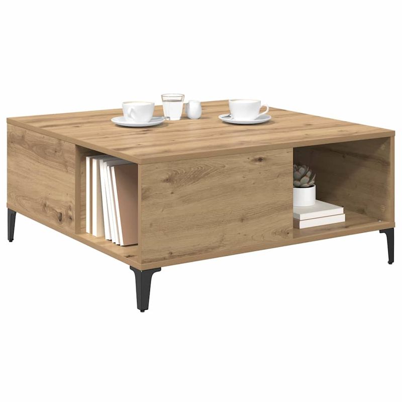 Casa si Gradina - Mobilier - Mese si birouri - Masute de cafea - Masa de cafea Stejar Artizanal 80 x 80 x 36,5 cm Lemn compozit - Infinity.ro