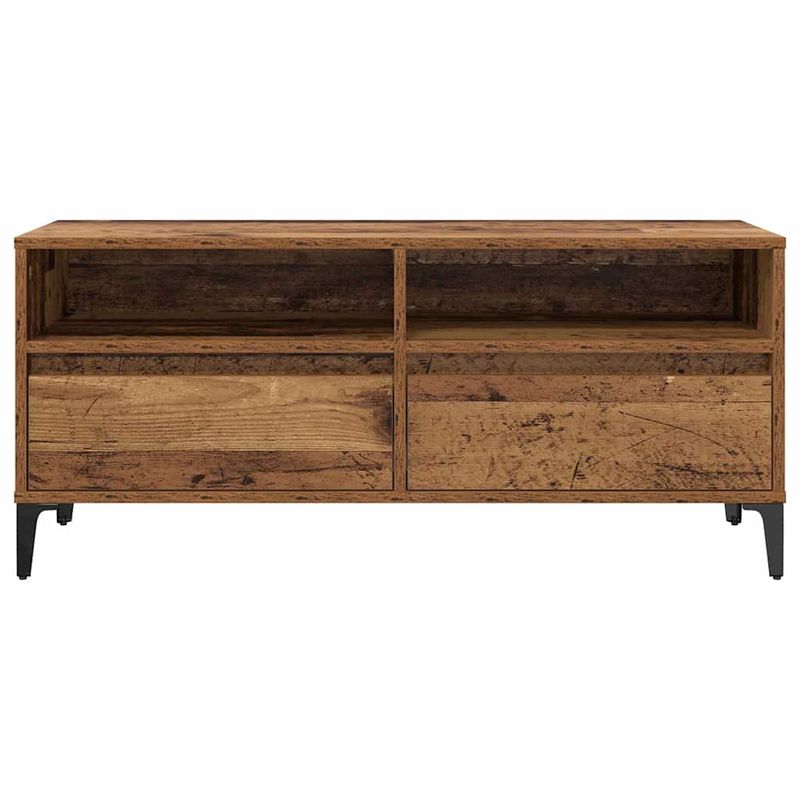 Casa si Gradina - Mobilier - Comode si corpuri - Comode - Cabinet TV cu sertar Lemn Vechi 100 x 34,5 x 44,5 cm - Infinity.ro