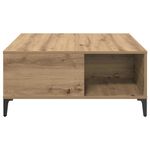 Casa si Gradina - Mobilier - Comode si corpuri - Noptiere - Masa de cafea Stejar Artizanal 80 x 80 x 36,5 cm Lemn compozit - Infinity.ro