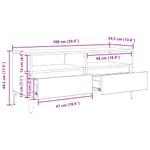 Casa si Gradina - Mobilier - Comode si corpuri - Comode - Cabinet TV cu sertar Lemn Vechi 100 x 34,5 x 44,5 cm - Infinity.ro