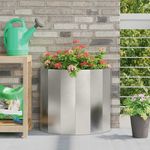 Casa si Gradina - Gradinarit si plante - Plante si ghivece - Ghivece si suporturi - Jardiniera Argintiu 60 x 30 x 50 cm Otel inoxidabil - Infinity.ro