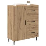 Casa si Gradina - Mobilier - Comode si corpuri - Comode - Bufet cu sertar Stejar Artizanal 69,5 x 34 x 90 cm - Infinity.ro