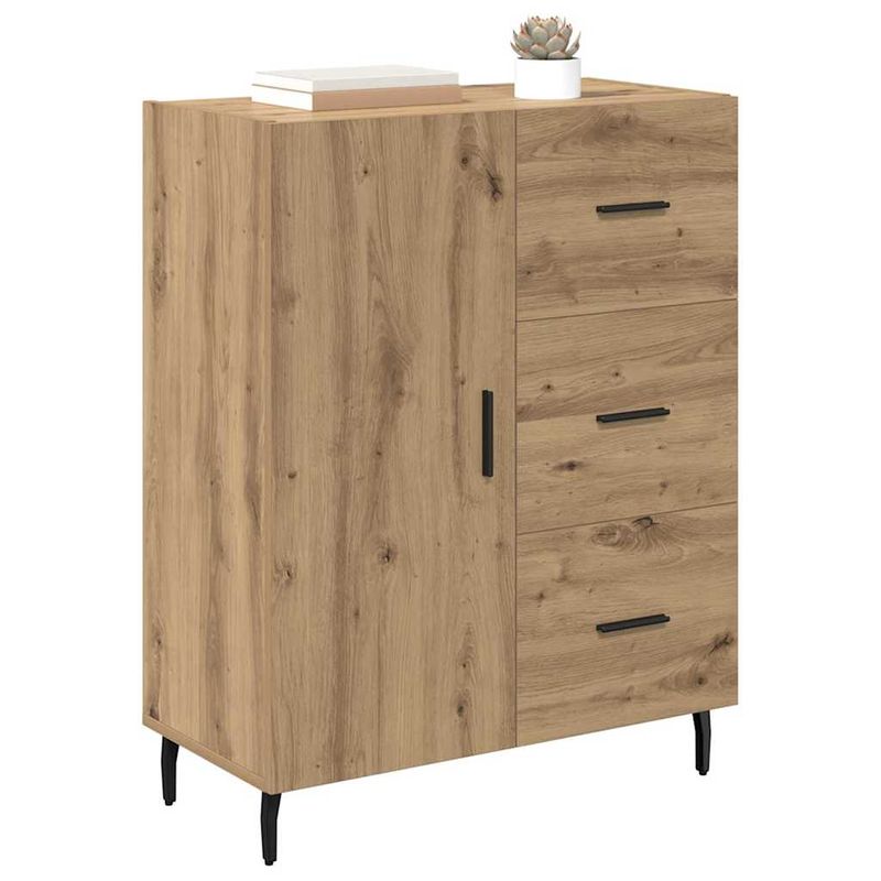 Casa si Gradina - Mobilier - Comode si corpuri - Comode - Bufet cu sertar Stejar Artizanal 69,5 x 34 x 90 cm - Infinity.ro
