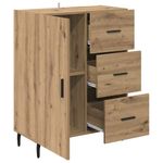 Casa si Gradina - Mobilier - Comode si corpuri - Comode - Bufet cu sertar Stejar Artizanal 69,5 x 34 x 90 cm - Infinity.ro