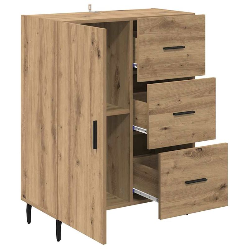 Casa si Gradina - Mobilier - Comode si corpuri - Comode - Bufet cu sertar Stejar Artizanal 69,5 x 34 x 90 cm - Infinity.ro