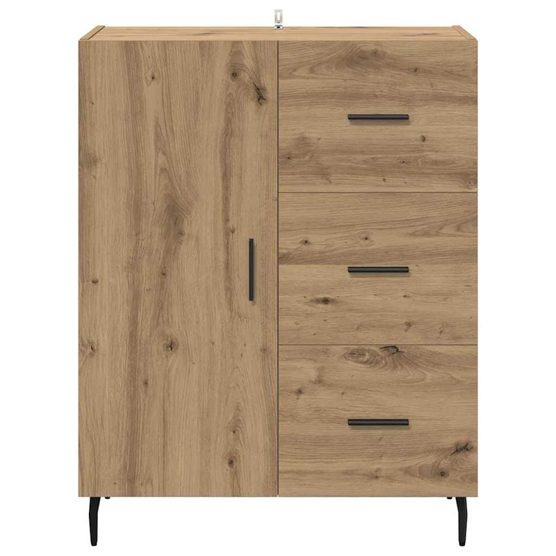 Casa si Gradina - Mobilier - Comode si corpuri - Comode - Bufet cu sertar Stejar Artizanal 69,5 x 34 x 90 cm - Infinity.ro