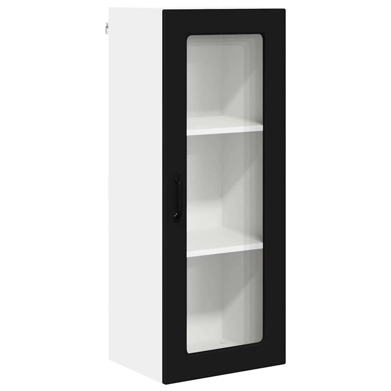 Casa si Gradina - Mobilier - Comode si corpuri - Corpuri bucatarie - Dulap suspendat de bucatarie cu raft Negru 40 x 31 x 100 cm - Infinity.ro